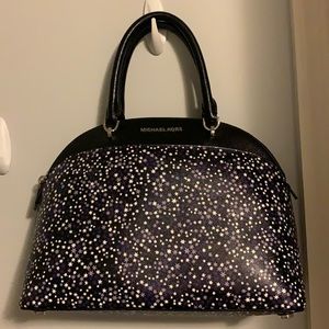 Michael Kors black and purple star purse used once